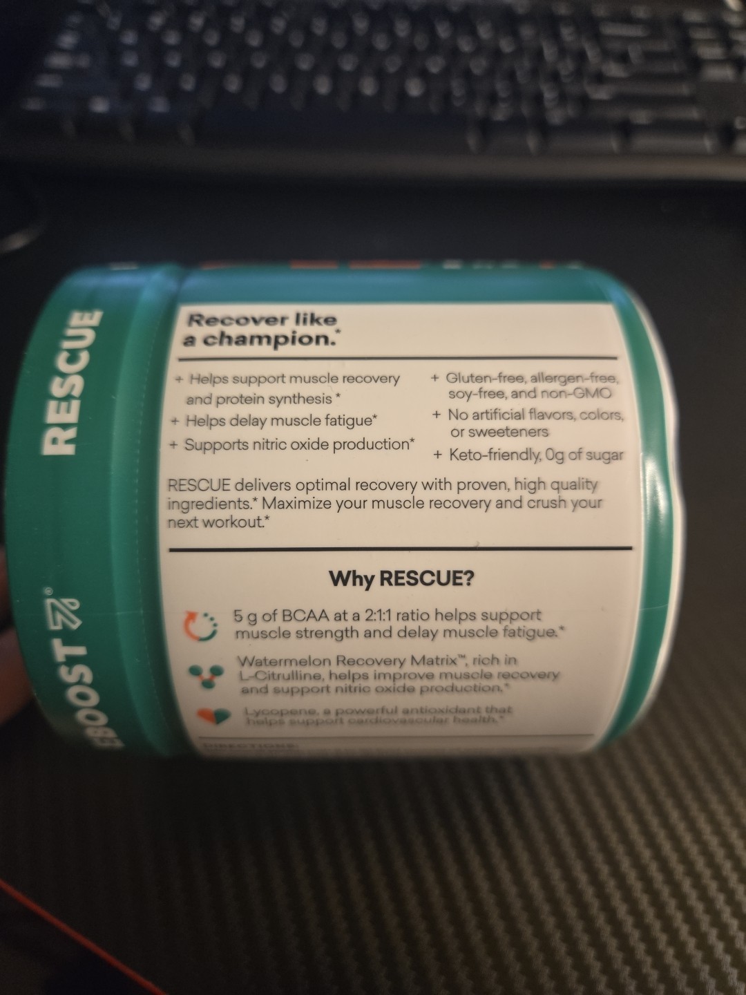 Eboost Rescue BCAA Recovery Matrix Watermelon – 20 Servings | 2500mg L-Leucine