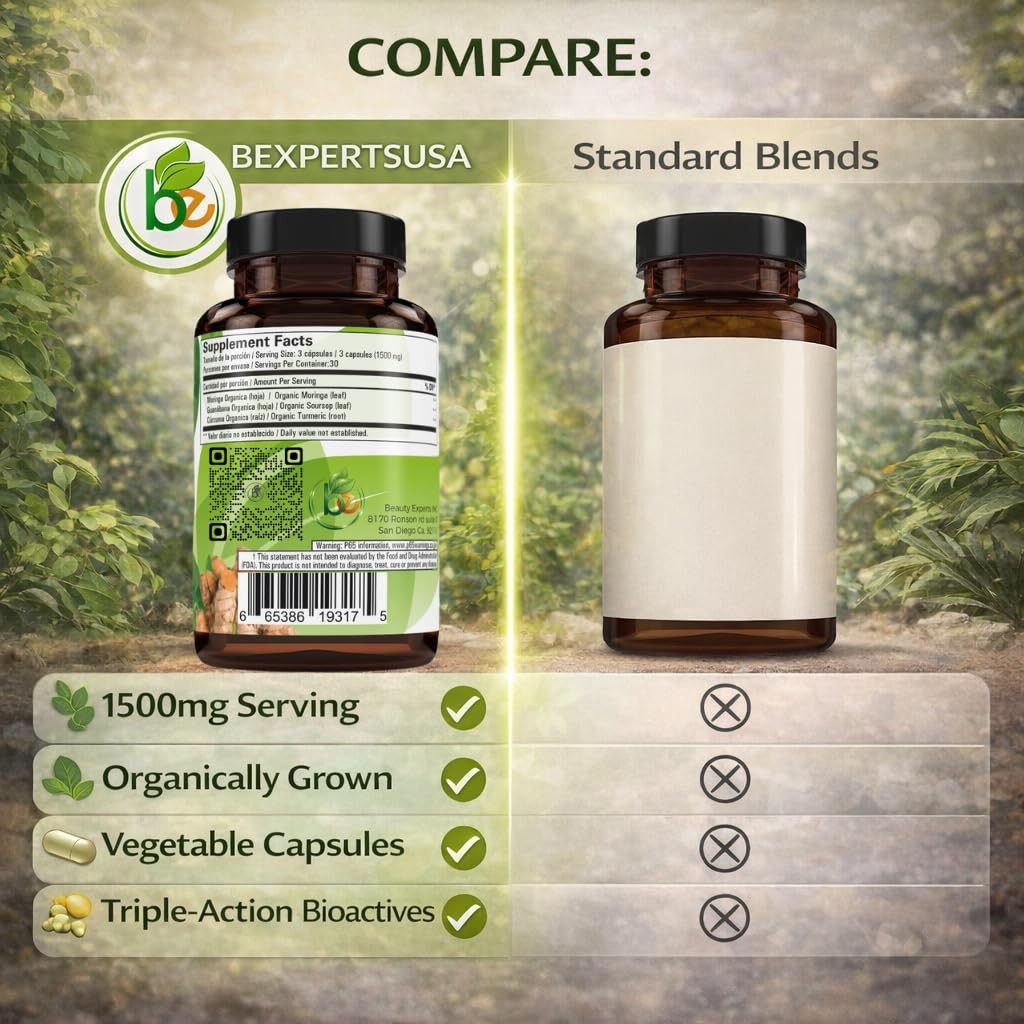 Moringa, Guanabana & Curcuma (Moringa, Soursop, & 90 Count (Pack of 1)
