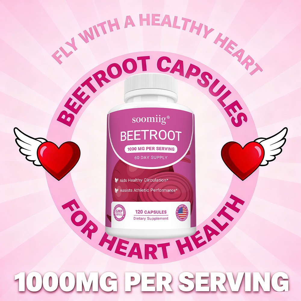 Beet Root Supplements Healthy Circulation Supports Vitality 30-120 Capsules