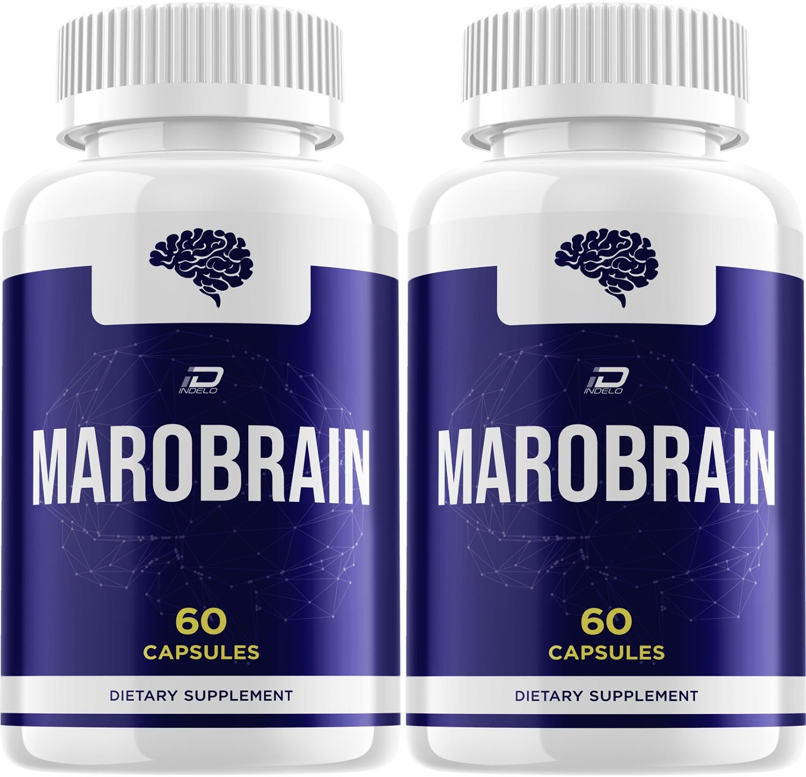 (2 Pack) Marobrain Supplement Capsules – Marobrain Natural Blend Memory Focus