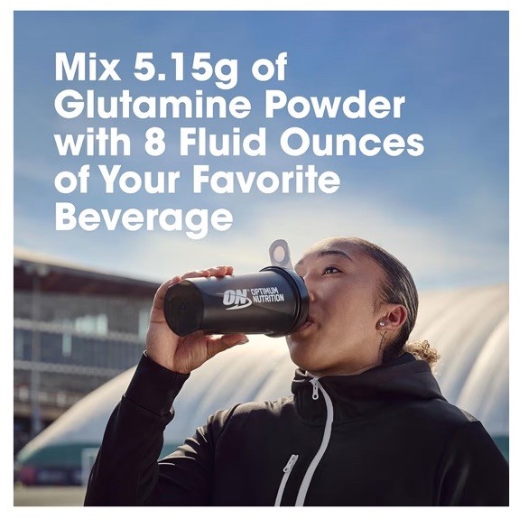 Optimum Nutrition Glutamine Powder Unflavored 10.58 oz (300 g)