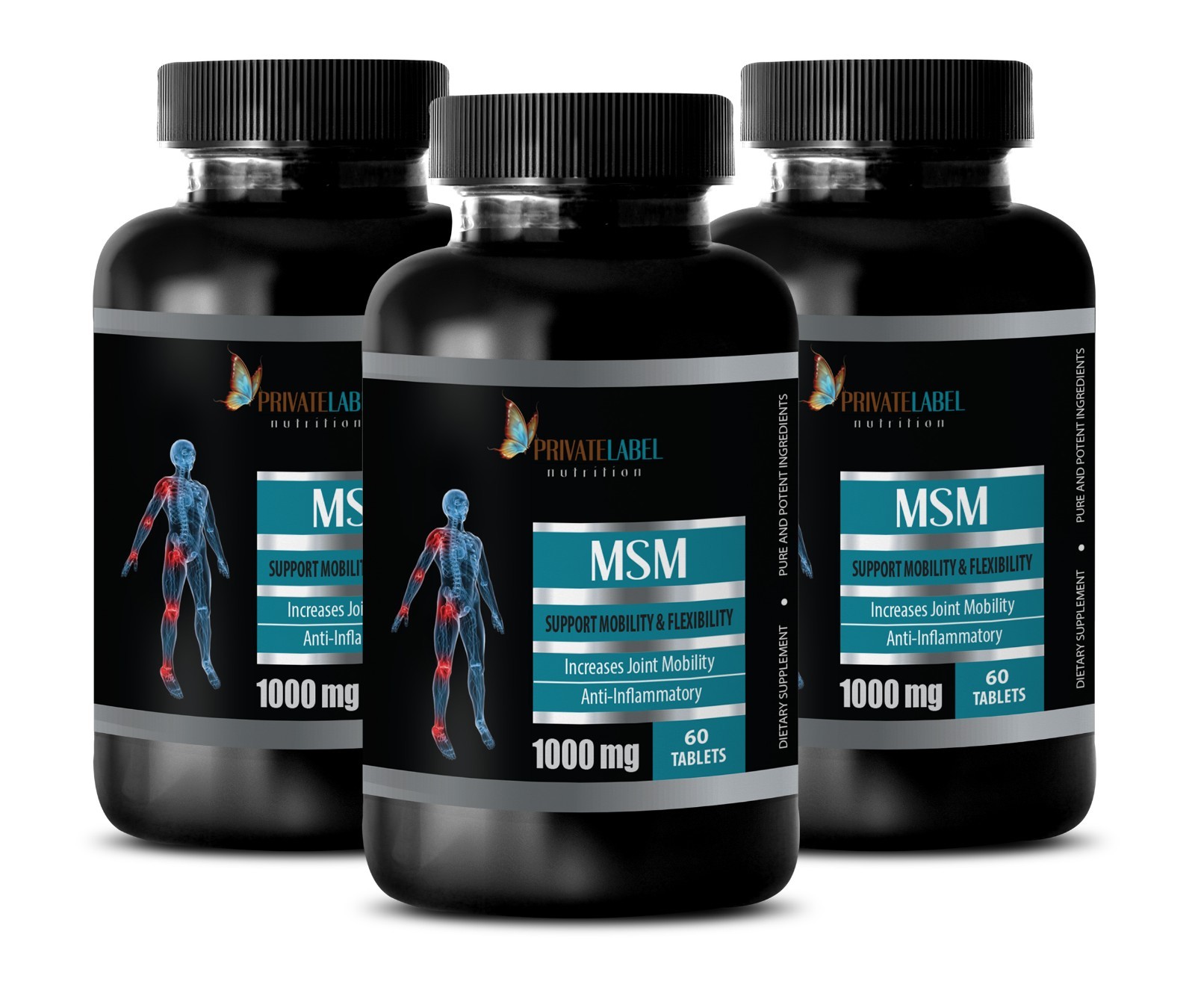 Msm Pain Killer – MSM 1000mg – Healthy Joints – 3 Bottles