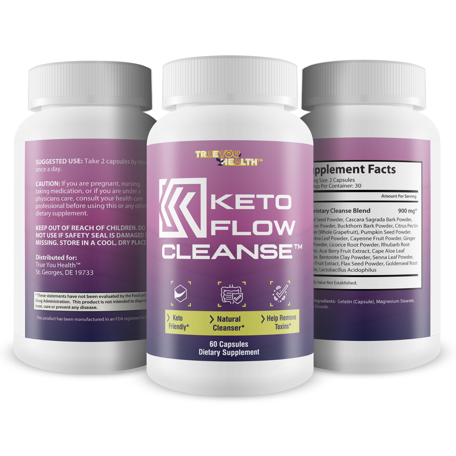 Keto Flow Cleanse – Natural Cleanse Aid – Support Waste & Toxin Elimination