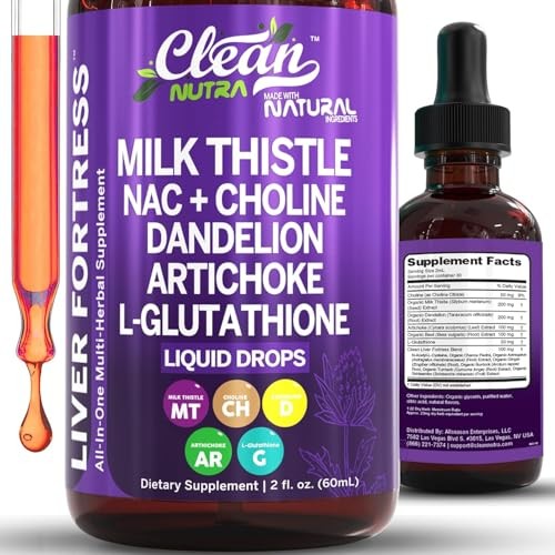 Milk Thistle NAC Liver Cleanse Detox Repair Supplement