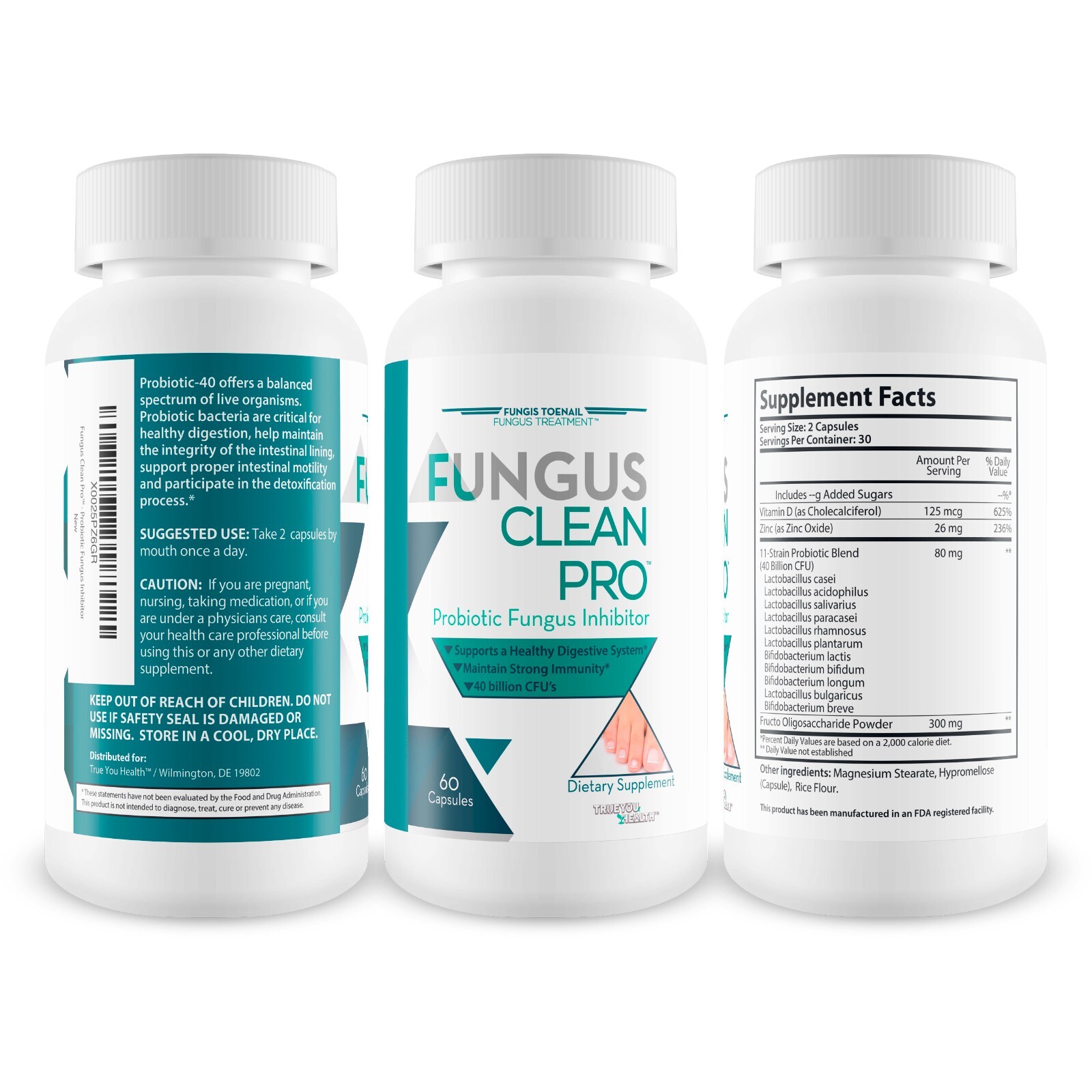 Fungus Clean Pro – Probiotic Fungus Inhibitor – Fight Fungus from the Inside Out