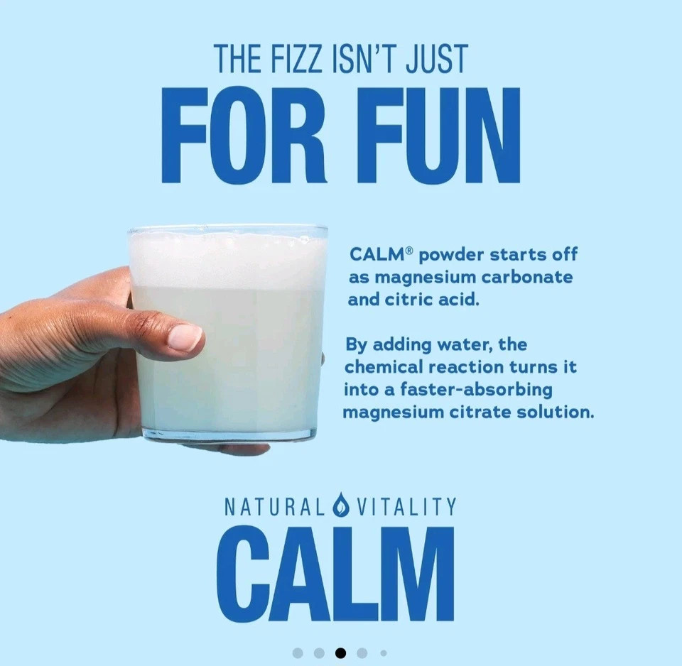 Natural Vitality Calm Magnesium Powder 400g Raspberry Lemon Relax Drink