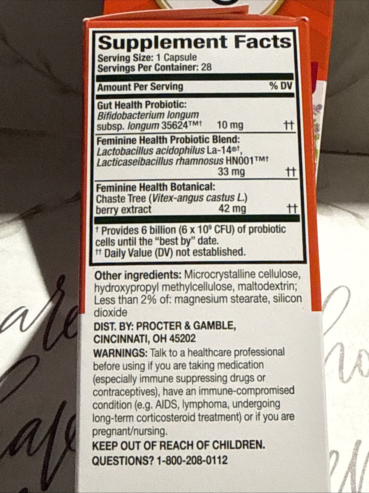 Align Probiotic Women’s Dual Action; 28 Capsules (2 Pack) Exp 07/26