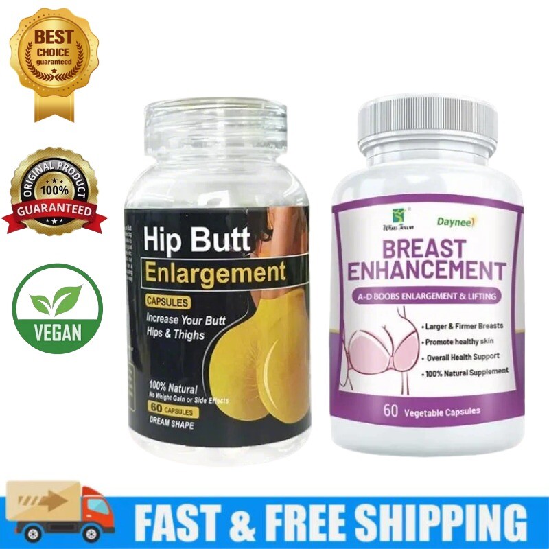 1 bottle breast enhancement+1 bottle female buttock enlargement health tablet