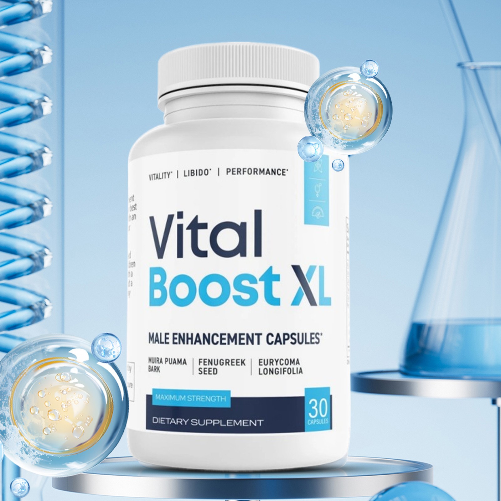 Boost Vital XL Mens Health Support Dietary Supplement 30 Capsules