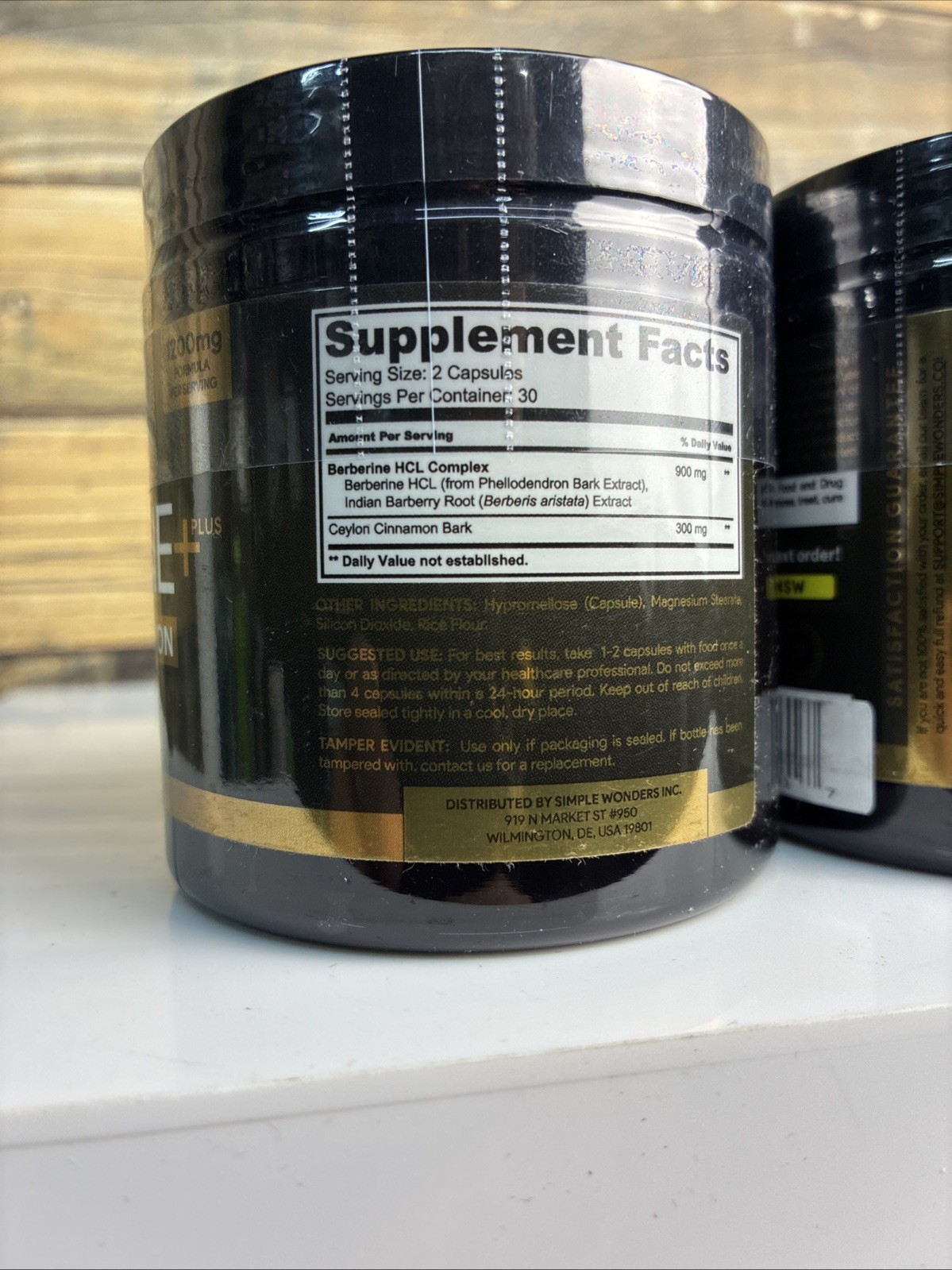 2x Berberine Plus with Ceylon Cinnamon – 1200 mg – 60 capsules – Exp 03/27