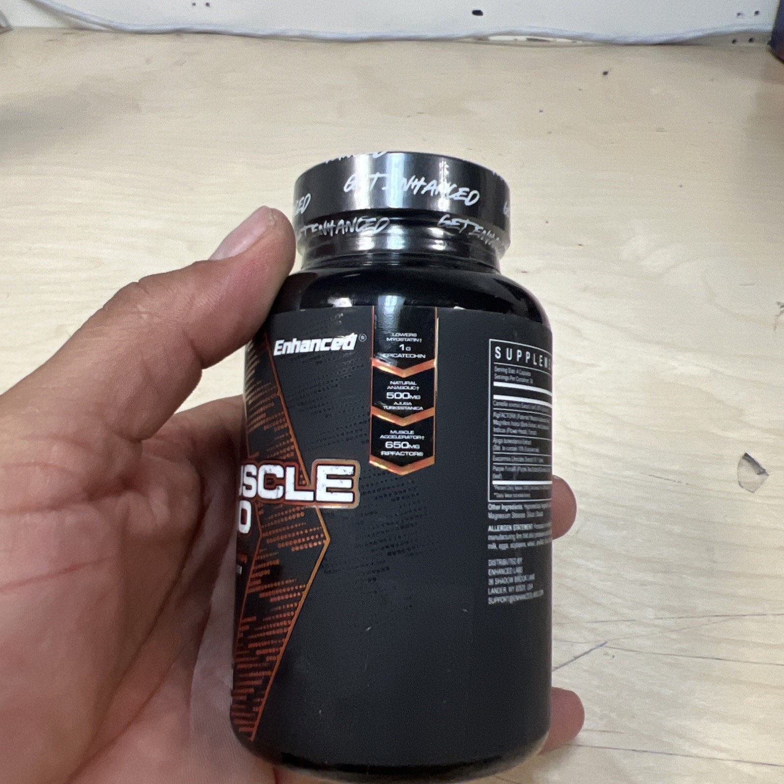 Enhanced Muscle Pro Muscle Builder Supplement Muscle Growth 120 Cap Exp 01/2027