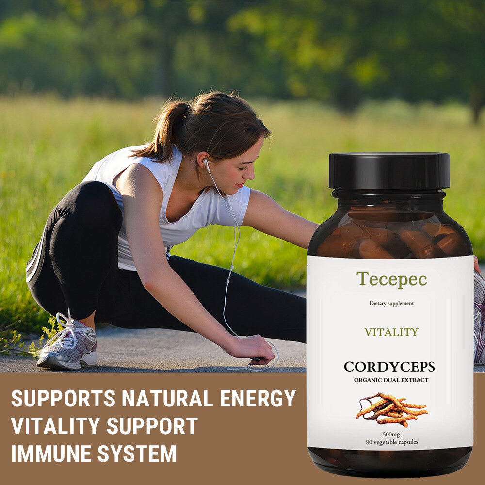 Cordyceps Mushroom Extract 1000mg Capsules – Immune Support