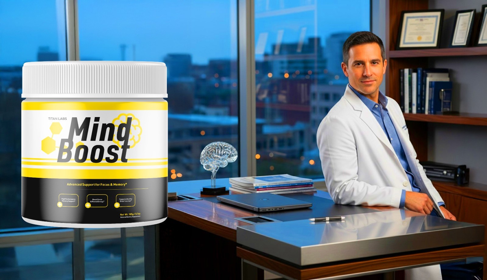 (1 Pack) Mind Boost Powder Natural Brain Support Supplement MindBoost 30 Serves