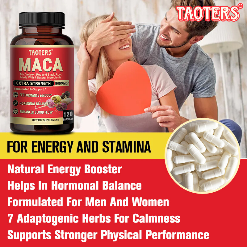 Maca Ashwagandha Blend – 300mg – Enhances Endurance and Energy