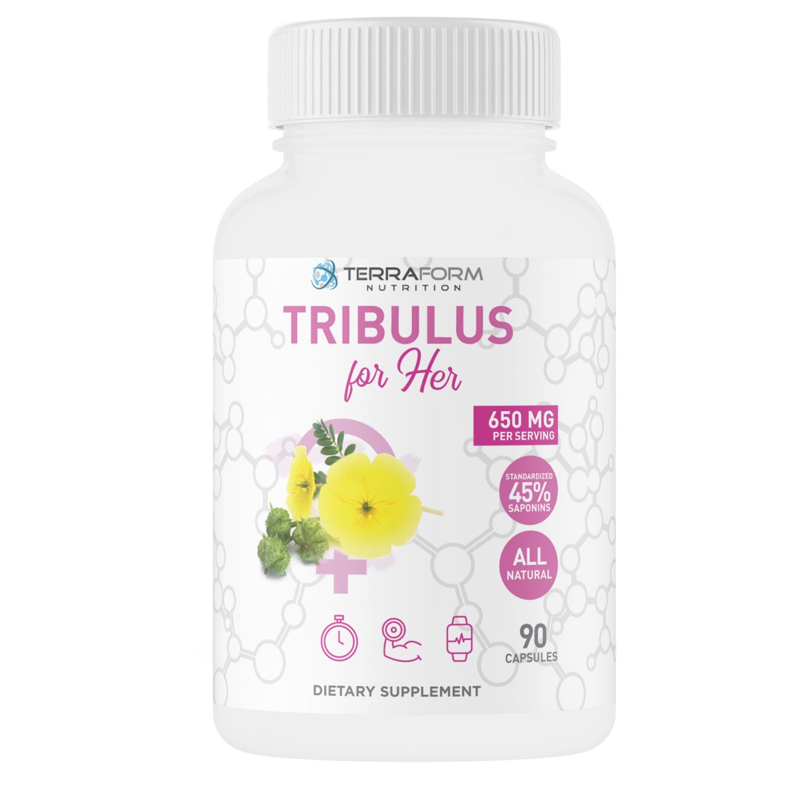 Tribulus Terrestris for Women – Natural Libido Booster – 90 Capsules