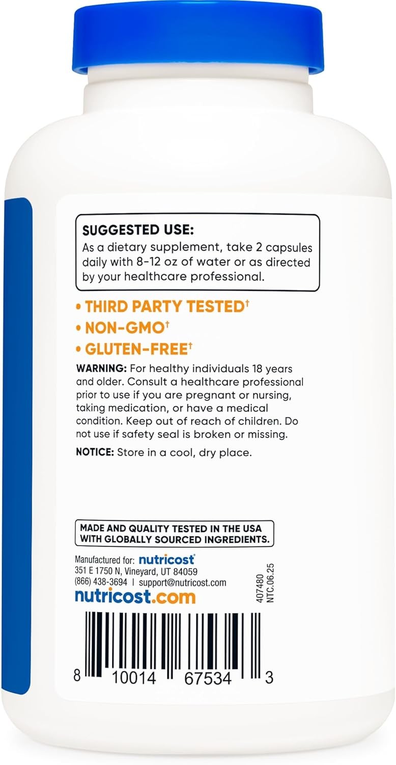 Alpha Lipoic Acid 600mg 240 Capsules Gluten Free Vegetarian