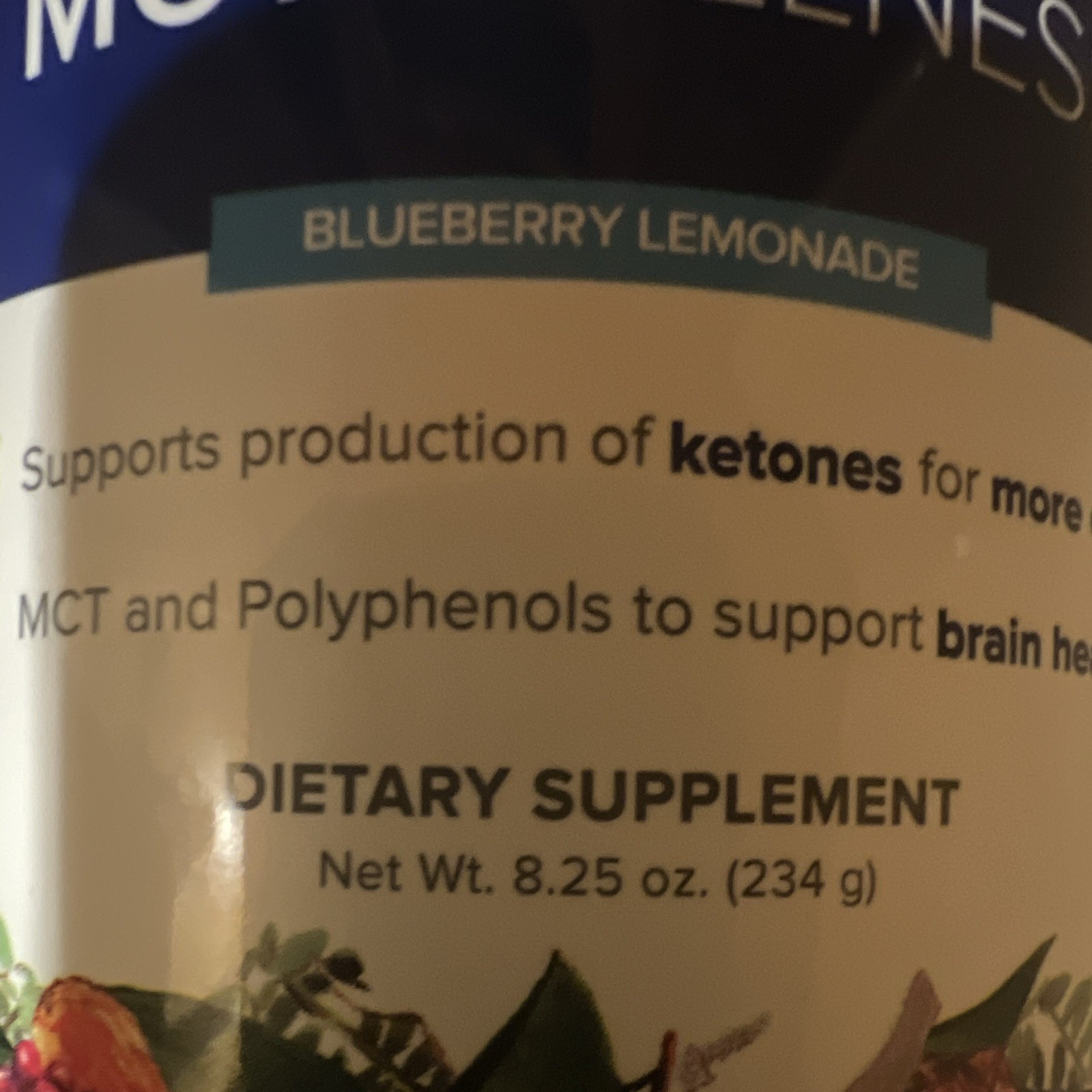 New Gundry MD MCT Wellness Powder Blueberry Lemonade Keto 8.25 oz