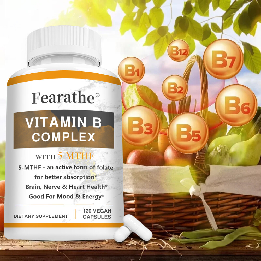 Vitamin B Complex – Max Absorption – B1,B2,B3,B5,B6,B7,B9,B12