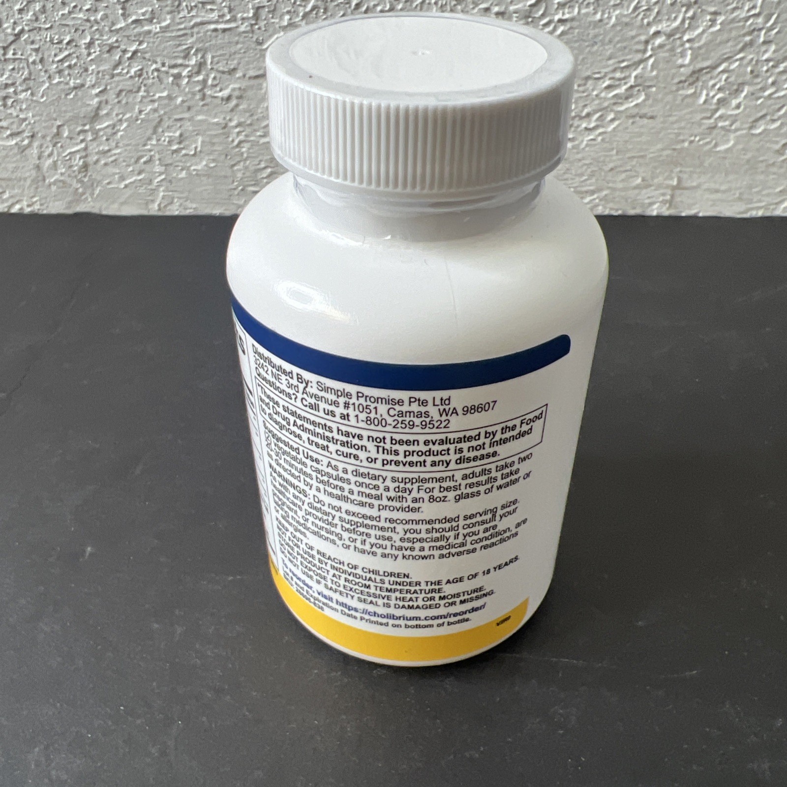 Simple Promise CHOLIBRIUM (60 Caps) Healthy Heart, Wellness, Vitality – 04/2029!