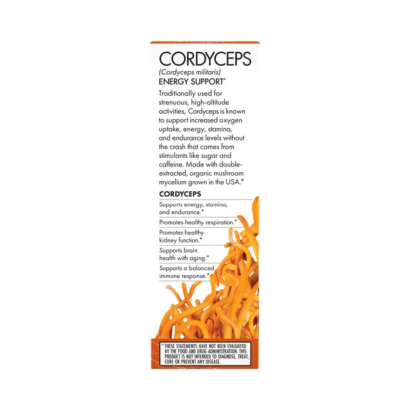 Fungi Perfecti Host Defense Cordyceps Extract 2 Oz Organic Energy Support