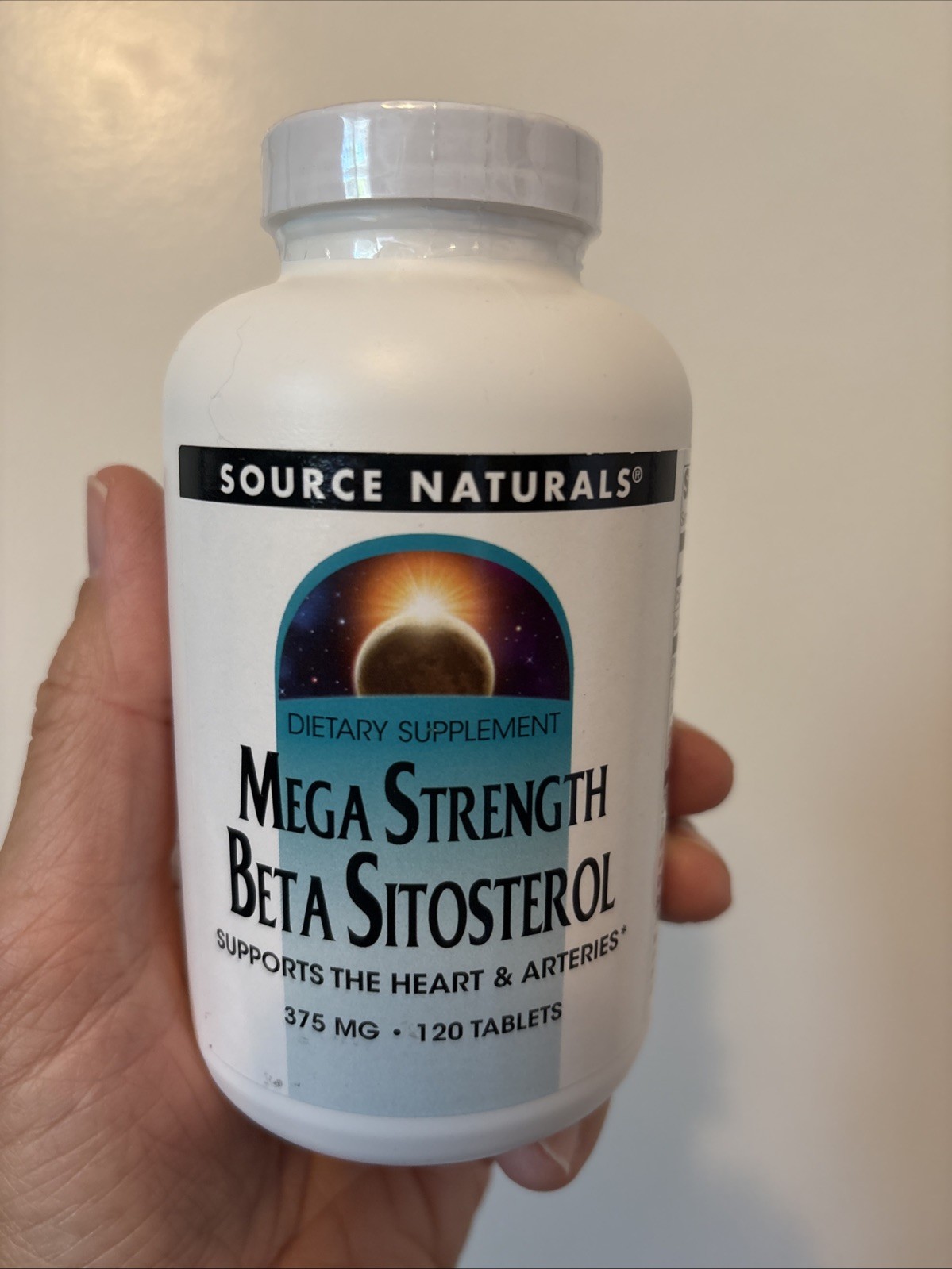 Source Naturals Mega Strength Beta Sitosterol 375 mg, 120 Tablets