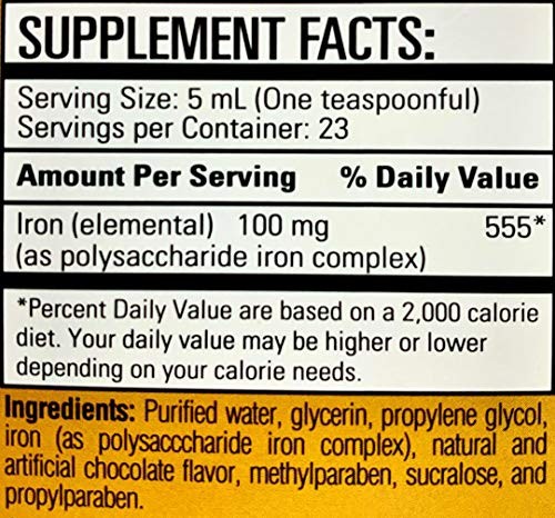 IROFOL Iron Dietary Supplement 4 fl oz With Malt Chocolate Flavor