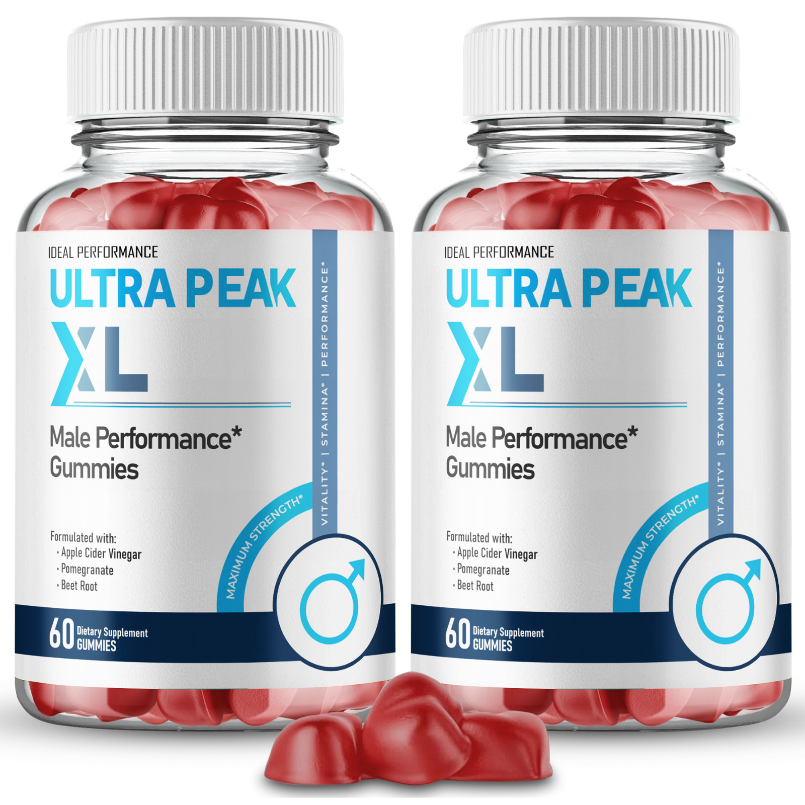 Ultra Peak XL Gummies, Official UltraPeak XL Supplement Gummy (2 Pack)