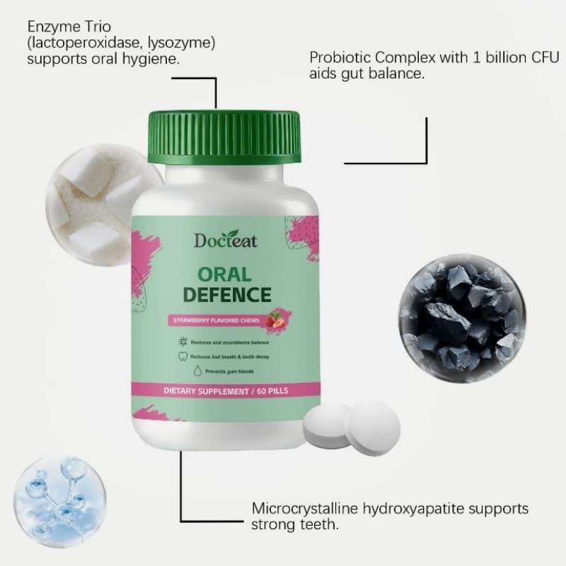 – Teeth Oral Probiotics Supplement for Fresh Breath, Oracare Oral Defence