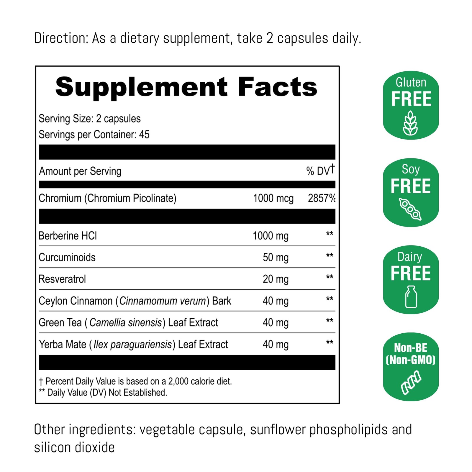 Liposomal Berberine Supplement – Advanced 90 Count (Pack of 1)