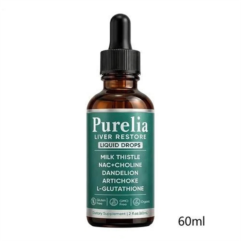 Purelia Liver Restore Drops – Complete Liver Detox Support Supplement 60ml