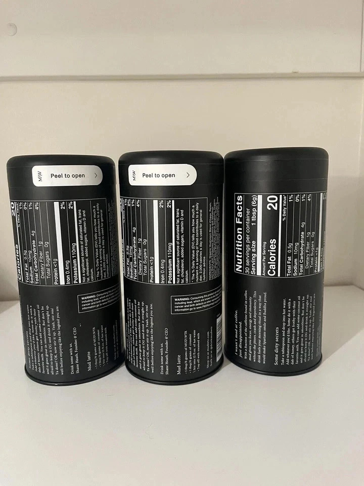 3 Sealed MUD WTR Water Sunrise Cacao 30 Serving Coffee Mushroom MUDWTR ex 12/26