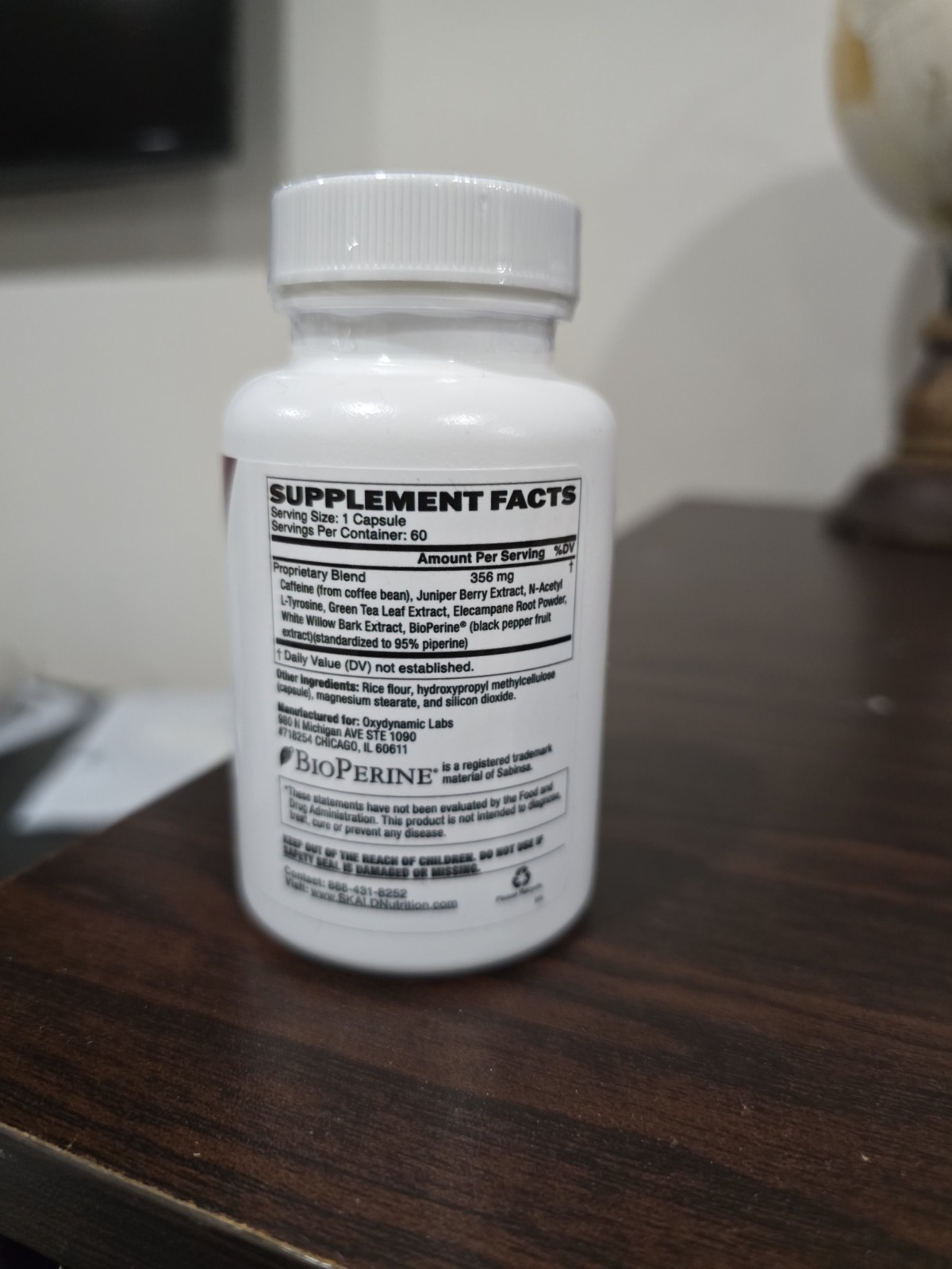Skald Oxydynamic Fat Scorcher Intense Energy & Fat Loss 60 caps free shipping..