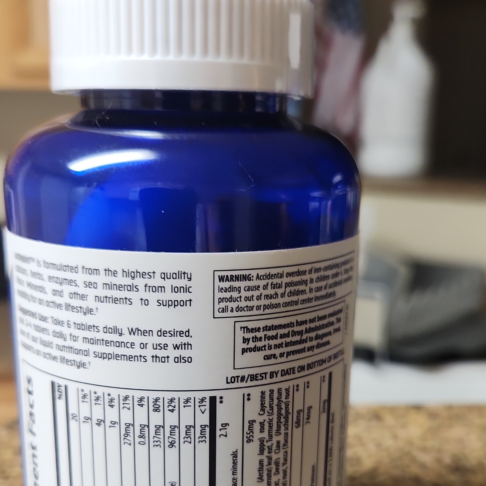 Trace Minerals ActivJoint Iron Tablets 18 mg 60 Count Exp 12/2026