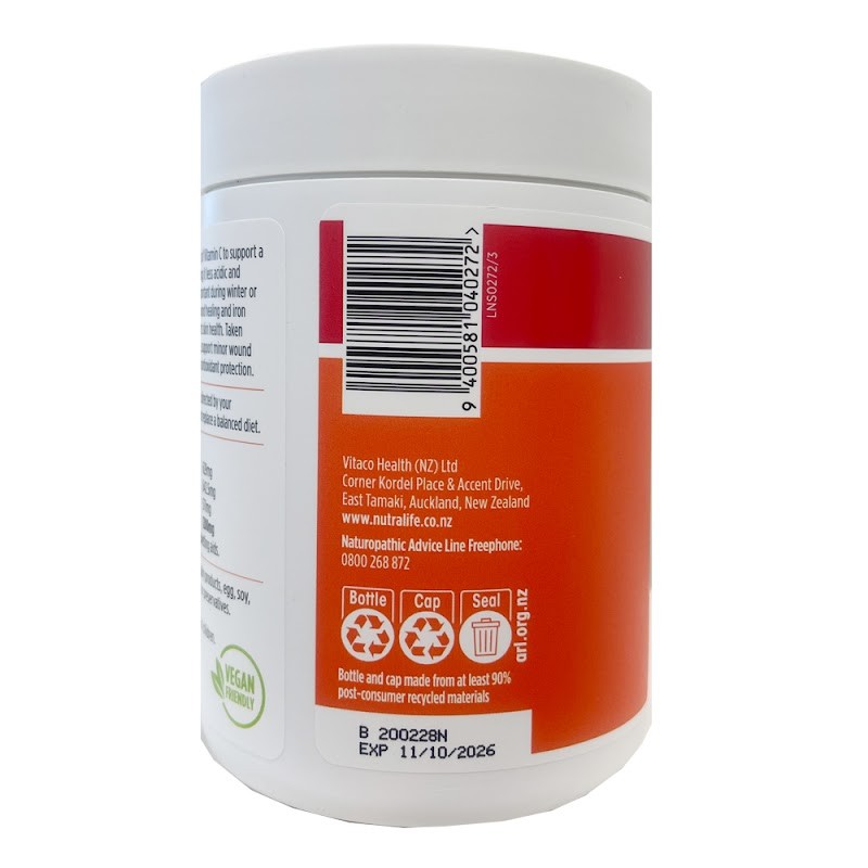 Vitamin C 1,200mg High Potency (120 Tablets)