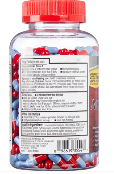 generic Tylenol PM Extra Strength Acetaminophen 500 Mg Pain Reliever, 400 tabs