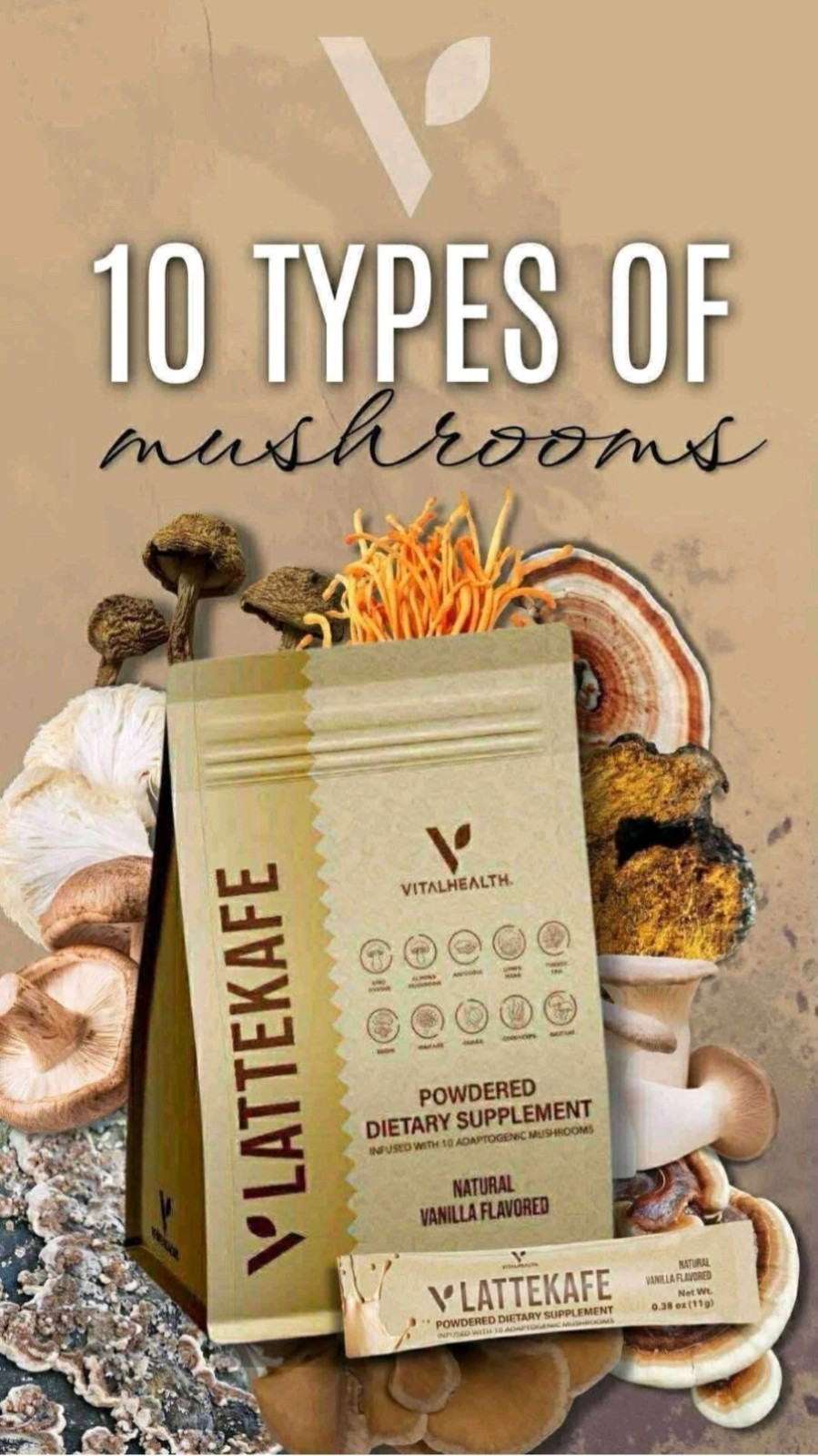 VitalHealth LatteKafe Coffee 30 Sachets
