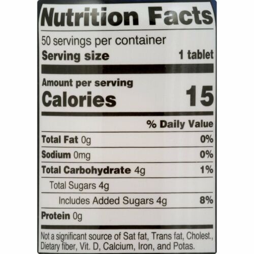 Trueplus Glucose Tablets Blood Pressure & Energy Support Orange 50 ct Pack of 6