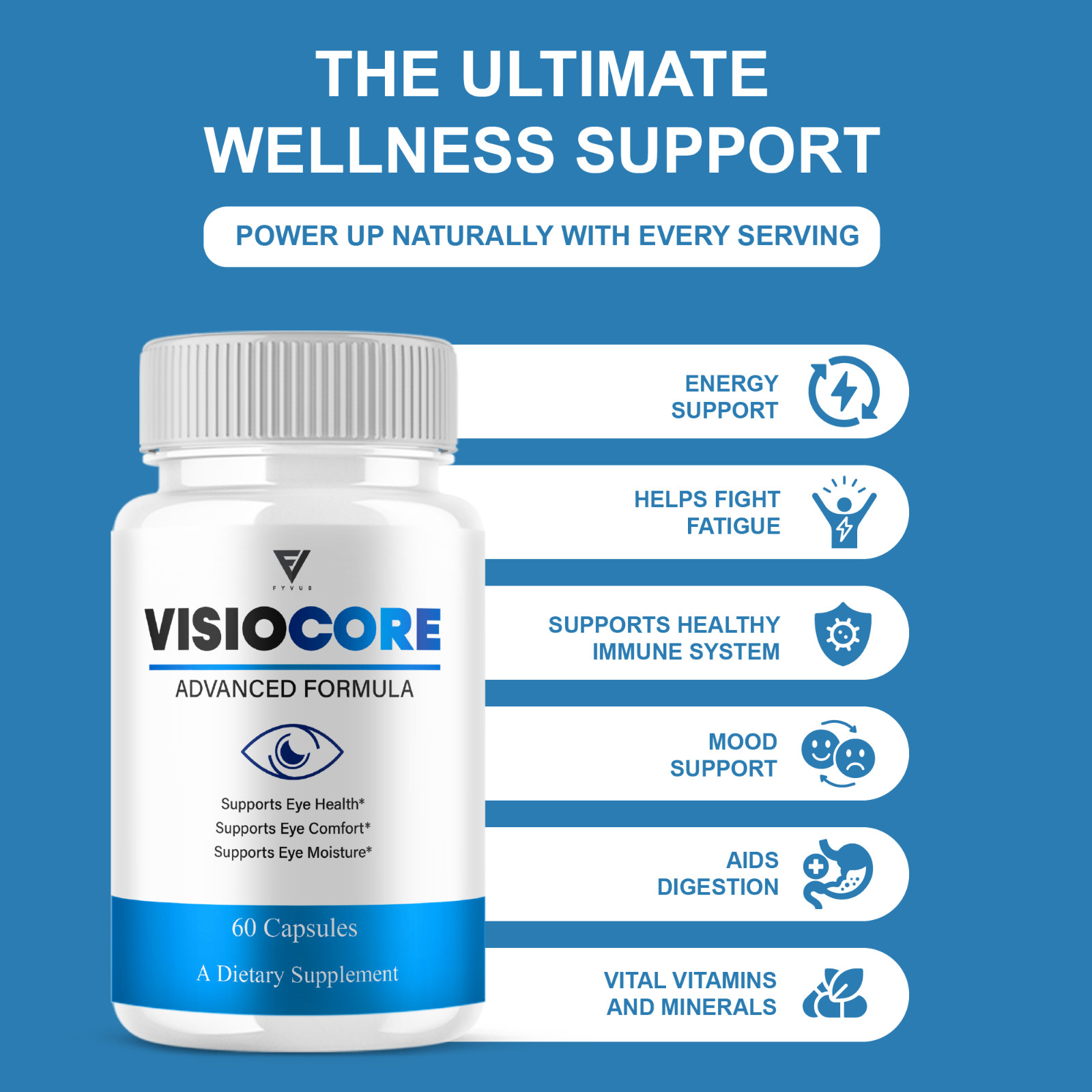 (5 Pack) VisioCore Advanced Formula, Visio Core Eye Care Support (300 Capsules)
