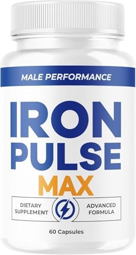 Iron Pulse Max Iron Supplement Capsules Energy Blood Anemia 1 Pack 60Ct