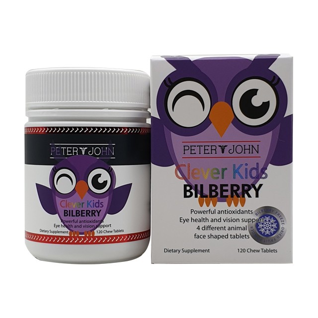 Clever Kids Bilberry Chewables (120 Tablets) – 5 Pack