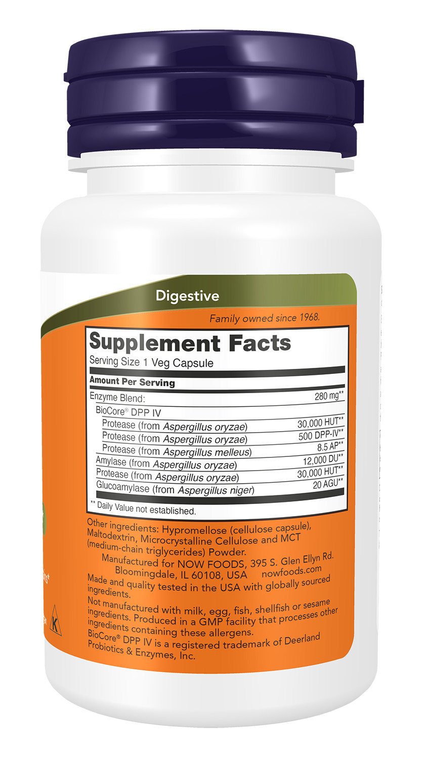 NOW FOODS Gluten Digest 60 Veg Caps Gastrointestinal Support