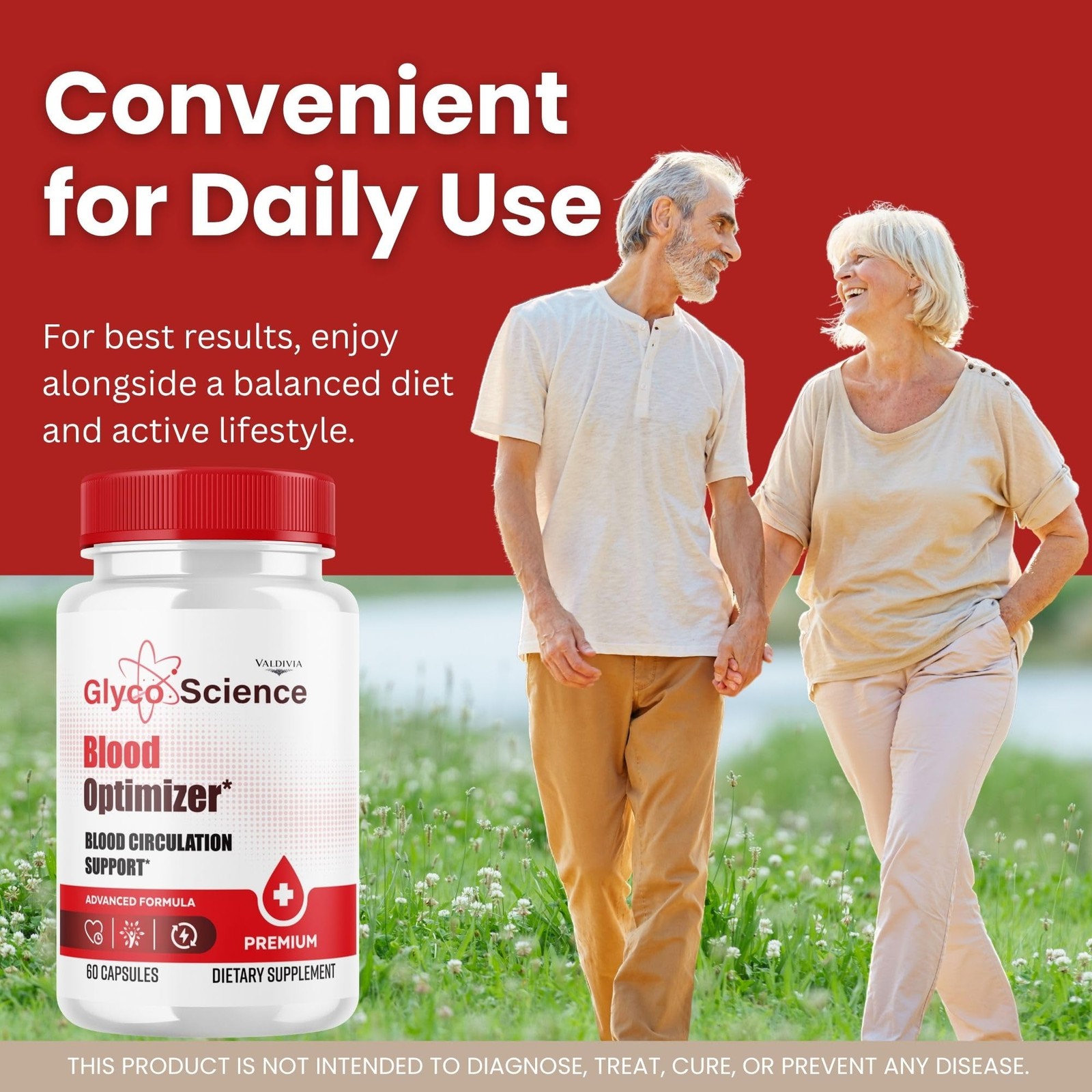 GlycoScience Blood Sugar Support Supplement Capsules Natural 1 Pack 60Ct