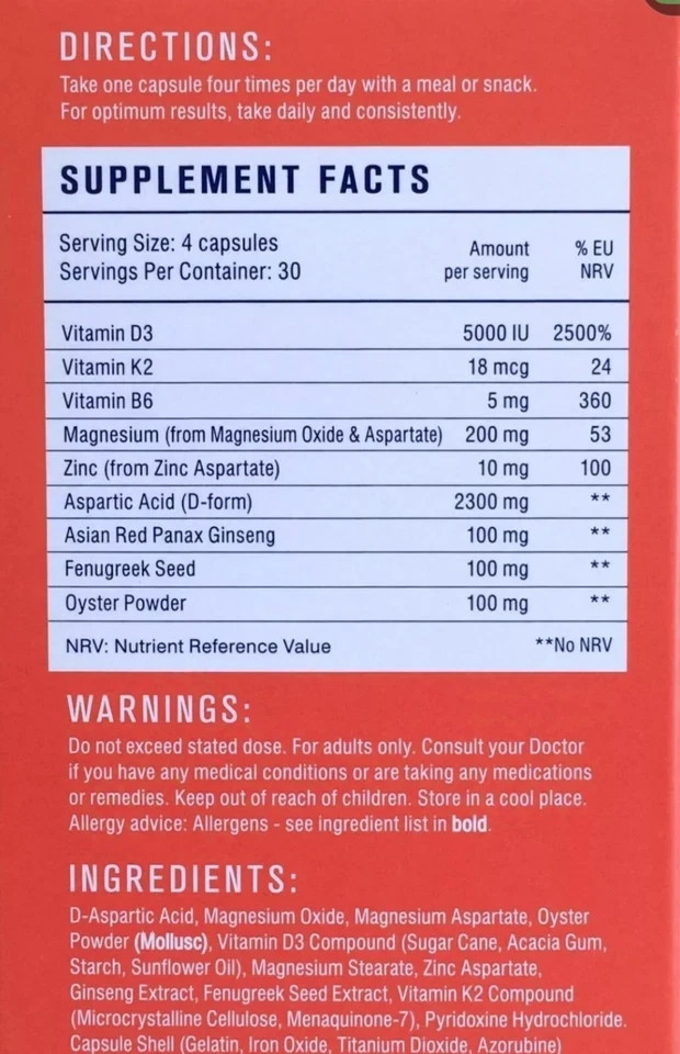 TestoFuel Anabolic Support Complex Testosterone Booster – 120 Capsules