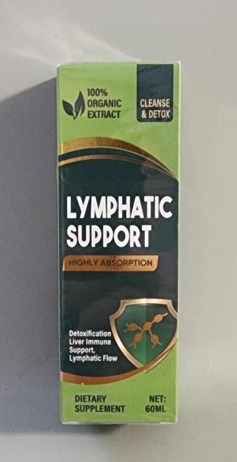 Organic Lymphatic Support Drainage Drops Herbal Cleanse and Immune Support 60mL