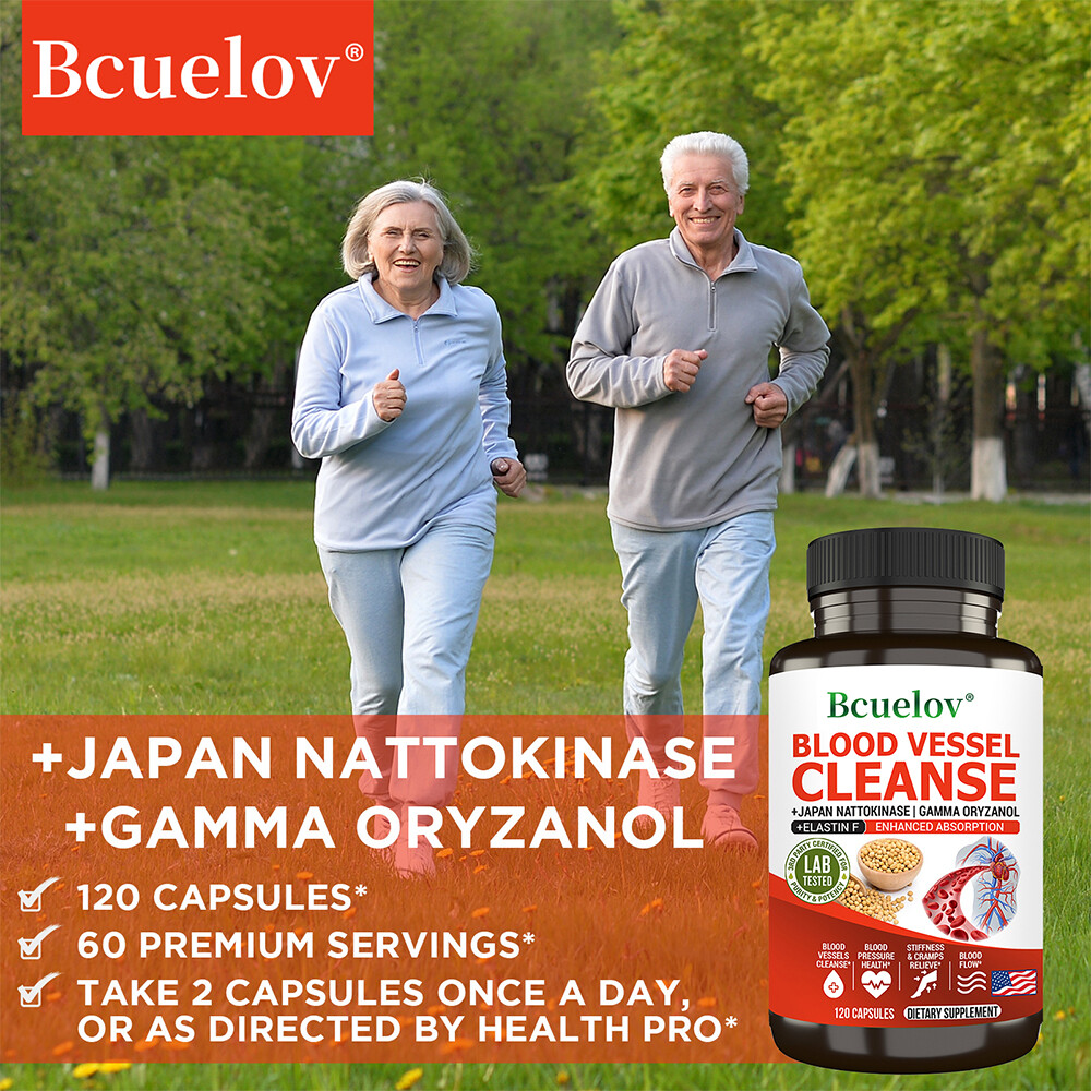 BLOOD VESSEL CLEANSE+JAPAN NATTOKINASE IGAMMA ORYZANOL-BLOOD VESSELS CLEANSE