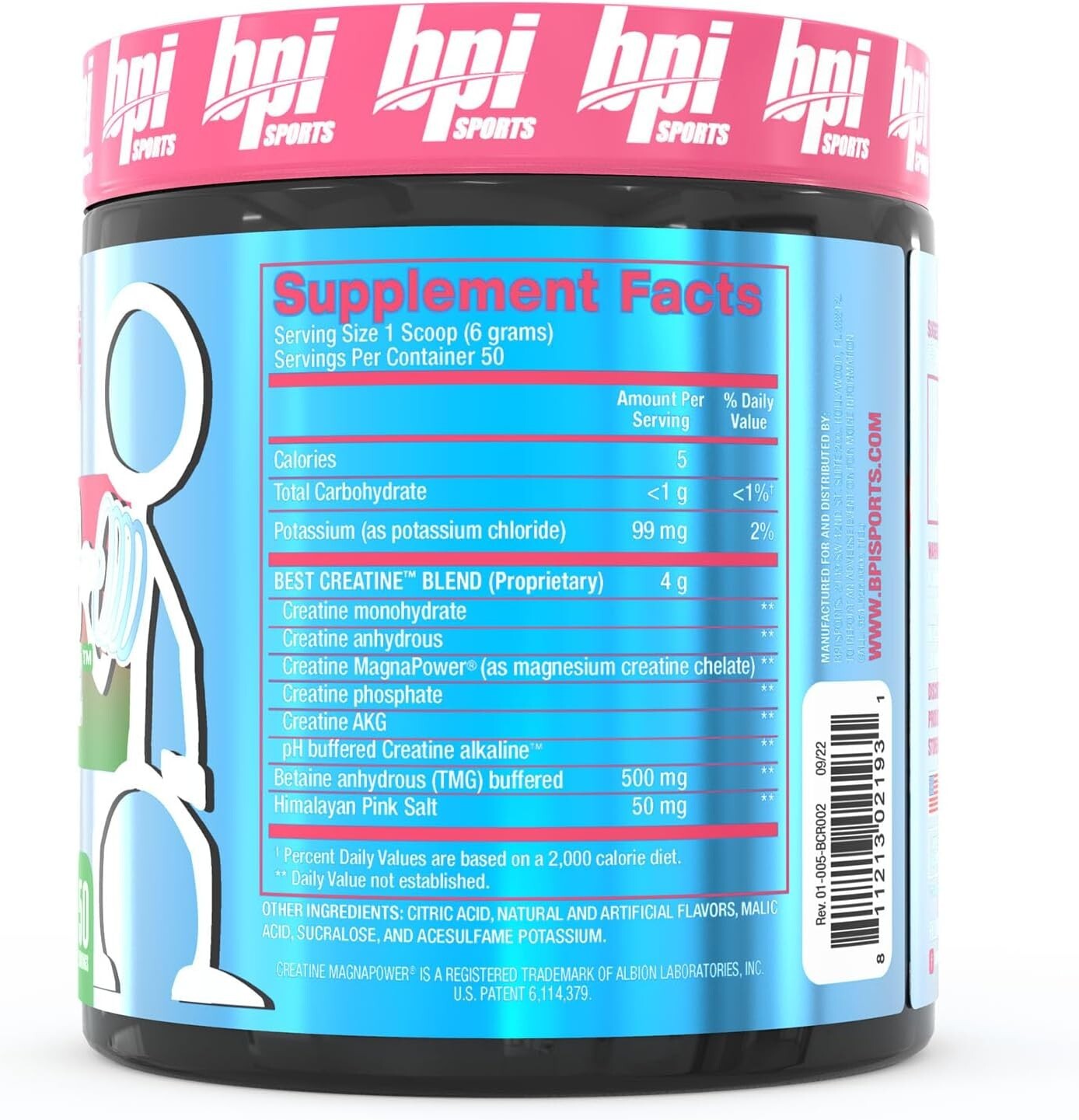 BPI Sports Best Creatine -50 Servings – Watermelon- (6 Types of Creatine)