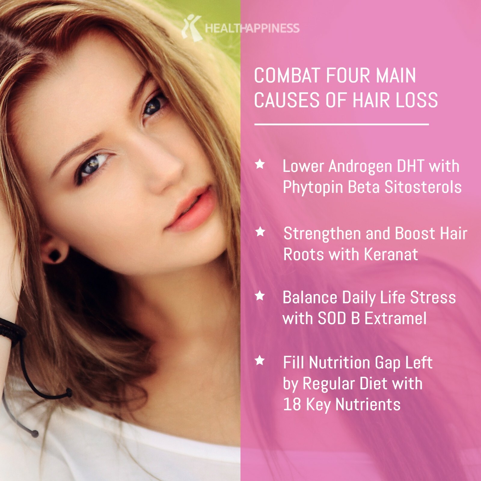 Hair Growth Vitamins for Women – DHT Blocker for hair loss and thinning Hair