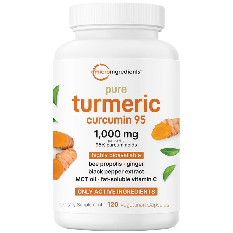 Curcumin with Black Pepper 120 Capsules – Supports Bone and Joint Health HQ