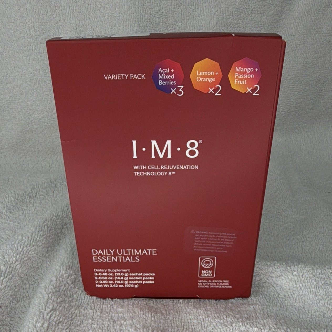 I•M•8 Daily Ultimate Essentials Variety Pack Vegan Sachets 7ct