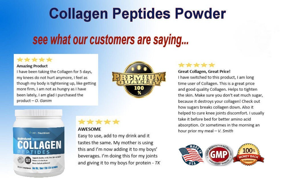 Best Collagen Peptides Powder Provides Vital Proteins For Bones, Joints Skin!